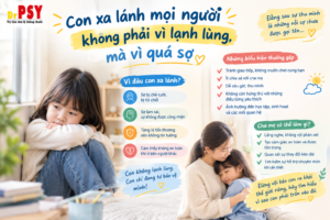 Con xa lánh mọi người không phải vì lạnh lùng, mà vì quá sợ